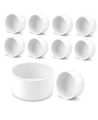 Pcs 1-1/2 Inch PVC End Cap Fittings, SCH40 PVC Pipe Caps for 1.90 1-1/2inch 10