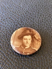 Antique Spanish-American War Young Soldier Mourning Sweetheart Memento Keepsake