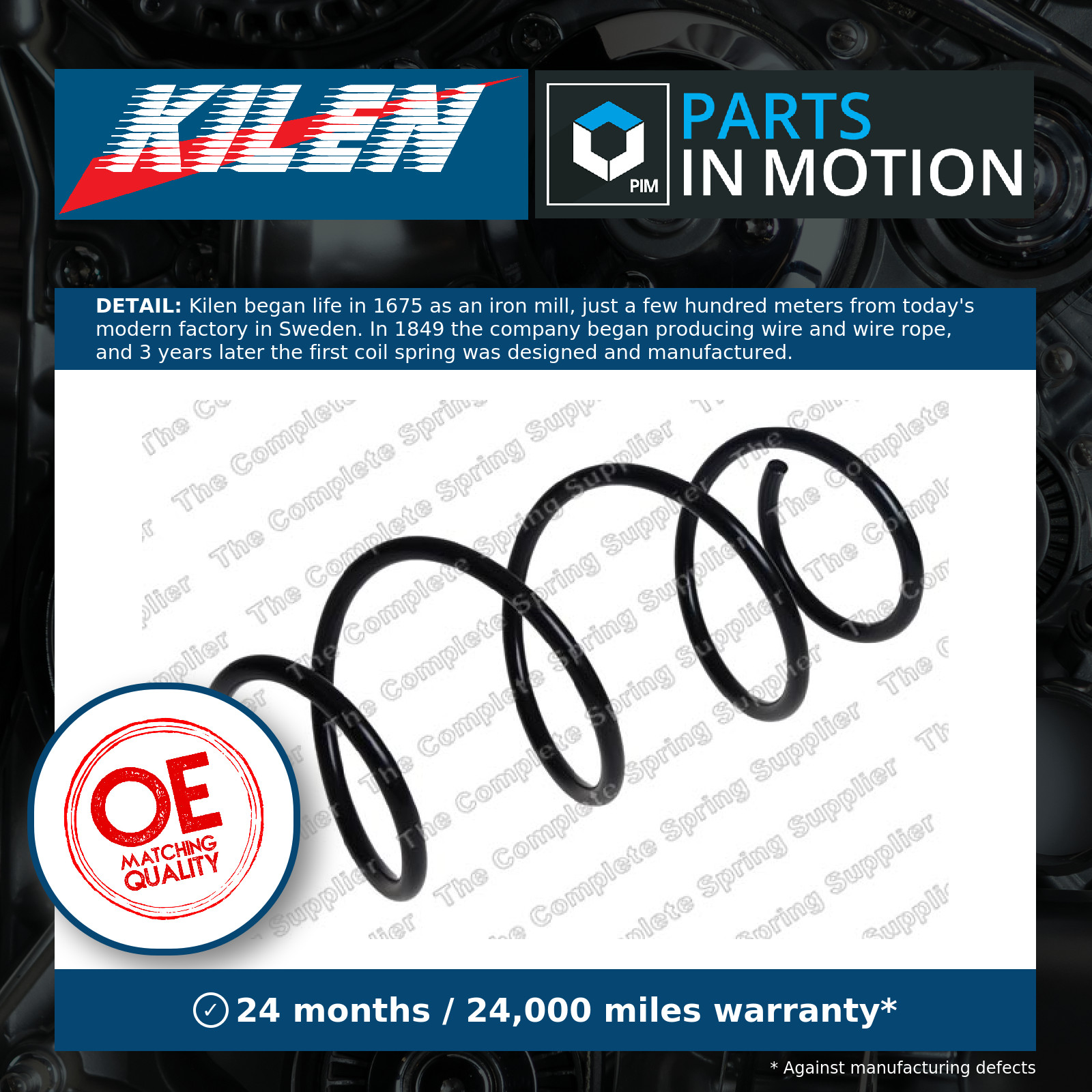2x ✅Fits LESJOFORS LS4073009 Coil spring LS4073009 Coil spring front ⭐UK Seller⭐ - Image 5