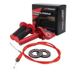 Motorcycle Throttle Assembly,7/8" 22mm Quick Twist Throttle Grips With Thrott...