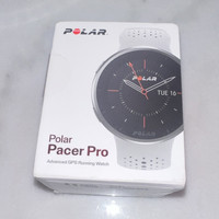 Polar Pacer Pro GPS Running Watch Heart Rate & Sleep, White S-L Silicone Band