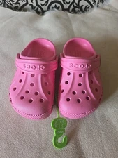 Crocs Kids Baya Clog  Pink Size C7 Unisex Lightweight 