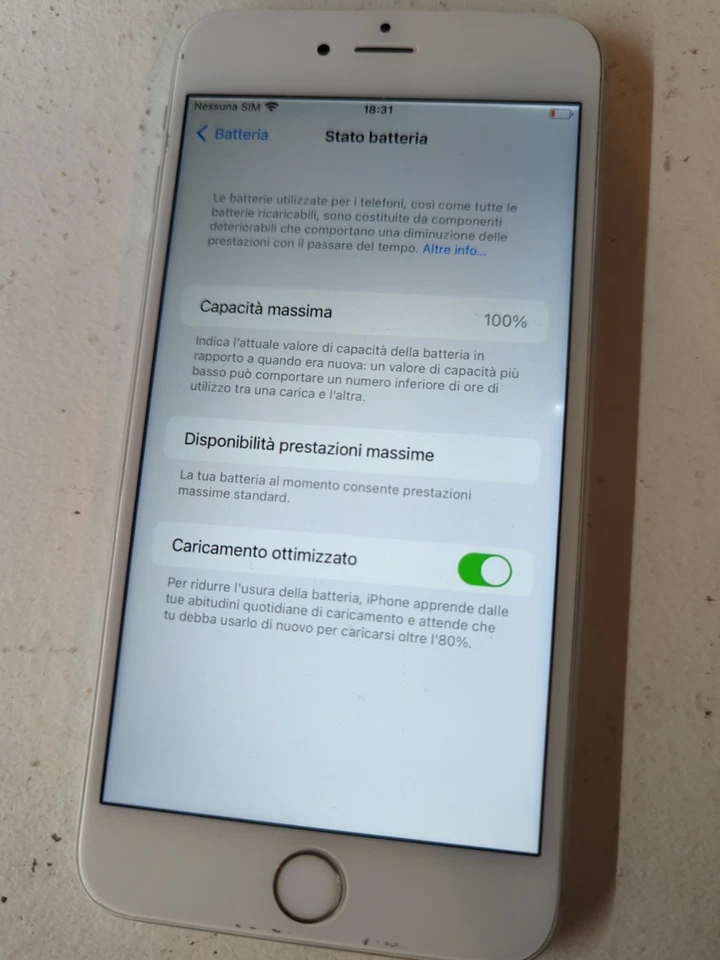 Apple iPhone 6s Plus - 64GB - SILVER ARGENTO *LEGGI BENE* - Immagine 4 di 4