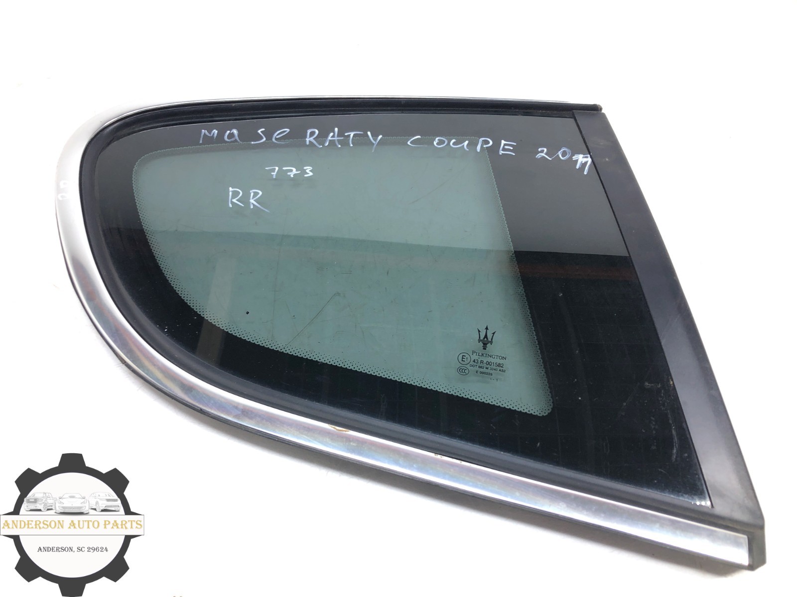 2008-2018 MASERATI GRANTURISMO RIGHT PASS REAR QUARTER PANEL WINDOW GLASS OEM
