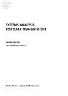 Systems Analysis for Data Transmission Hardcover James Martin