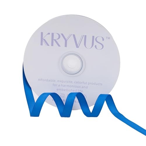 Kryvus Royal Blue Grosgrain Ribbon, 10mm x  Assorted colors , sizes 