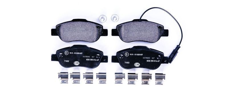 HELLA 8DB 355 014-471 BRAKE PAD SET DISC BRAKE Front