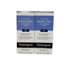 Neutrogena Healthy Skin Anti-Wrinkle Night Cream Retinol 2 Pack New Sealed