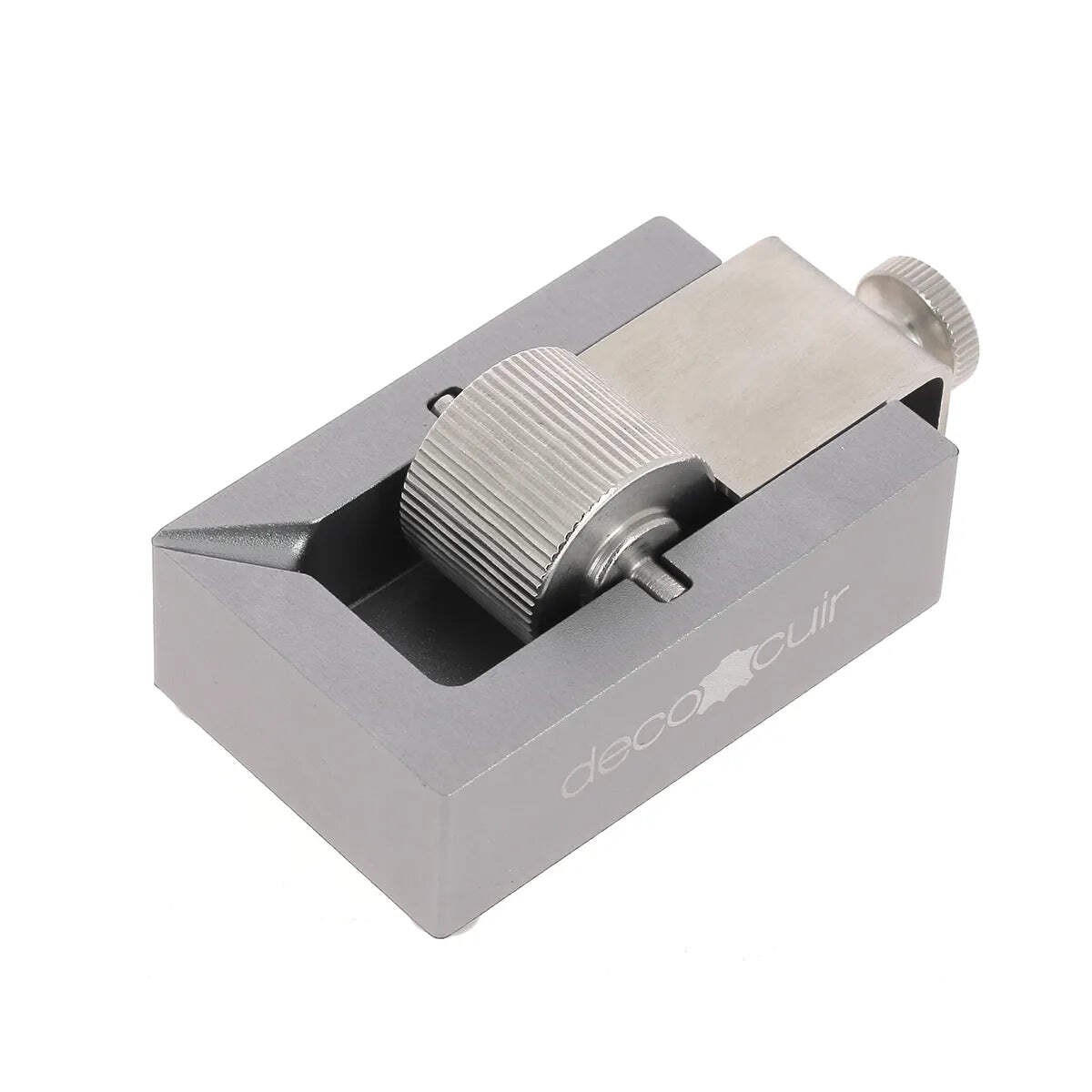Rouleau applicateur pour teinture de tranche de cuir avec pointe rotative