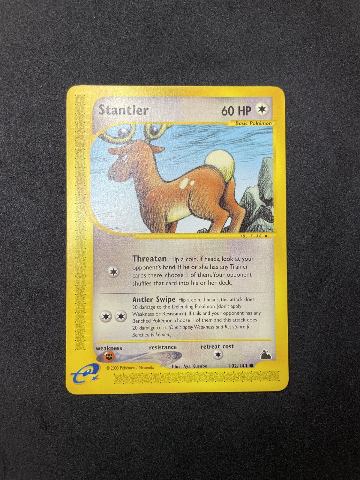 2002 Pokemon Skyridge Stantler 102/144 Near Mint Non-Holo WOTC