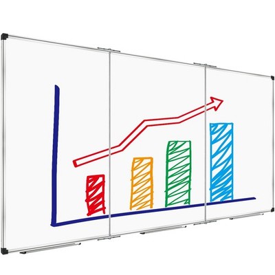 Magnetic Whiteboard 96 x 48 Inch, Giant Foldable Dry Erase White Board for Wa...