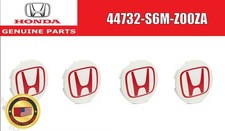 Honda Acura Oem Wheel Center Cap Set For Civic Fd2 Type-r Integra Dc5 Type-r Rsx