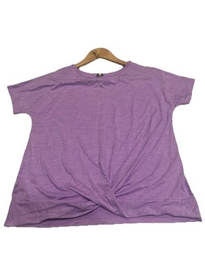 Xersion Women's Size XL Activewear Short Sleeve top Heathered Purple NWOT