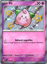 Pii Shiny Rare SV: Paldean Fates 150/091 NM Deutsch Pokemon Karte