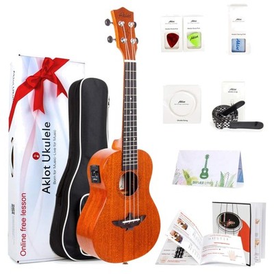 Professional Electric Ukulele, Solid Mahogany 23''