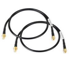 2ft SMA Male to SMA Female Cables 2PCS, RG58 Low Loss SMA Extension Cable for...