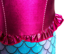 Girls Mermaid Costume Princess Dress up with Accessories Pink, 5T