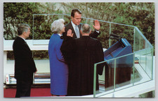 VP George Bush Barbara Justice Stewart Inauguration 1981 Postcard - Unposted 2