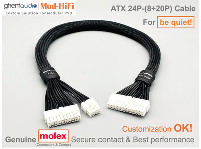  ATX 24-Pin Cable for be quiet! Straight Power 11 Platinum Series- 60cm/24inch