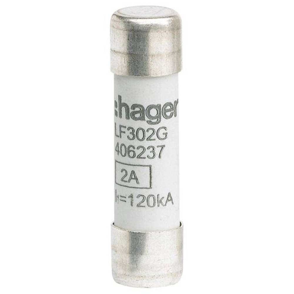 Fusible cylindrique Hager LF302G taille 10x38 mm boite de 10 cartouches de rechange
