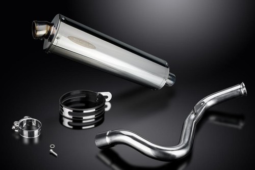 KTM RC390 390 DUKE 17-20 450mm OVAL STAINLESS BSAU SILENCER EXHAUST SYSTEM KIT - Picture 4 of 4