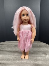 Our Generation Twinkle 18" Tooth Fairy Doll Pink Glitter Hair - Doll And Dress