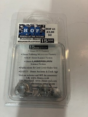 HOF 41 Floatdisc Heavy Weapons Platforms 15mm Sci-Fi Miniatures