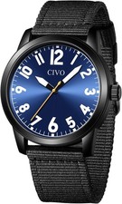 Armbanduhr Herren Analog Wasserdicht, Leicht Lesbar, Große Zahlen …