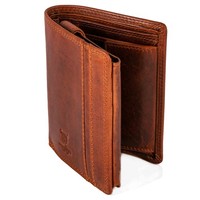Matador Herren GeldböRse Geldbeutel Echt Leder Portmonee Rfid Braun 6410