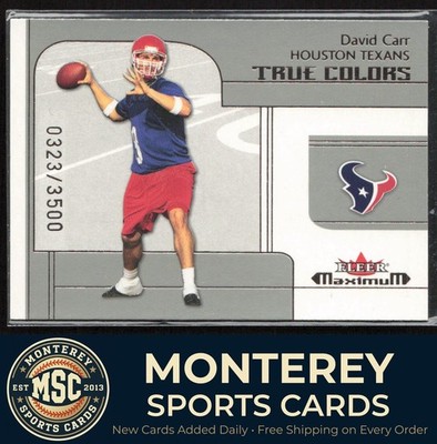 David Carr 2002 Fleer Maximum RC #251 /3500 Houston Texans