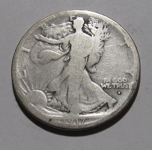 Photo of a 1917-P Walking Liberty Half Dollar from an eBay listing that sold on Jul 18, 2026