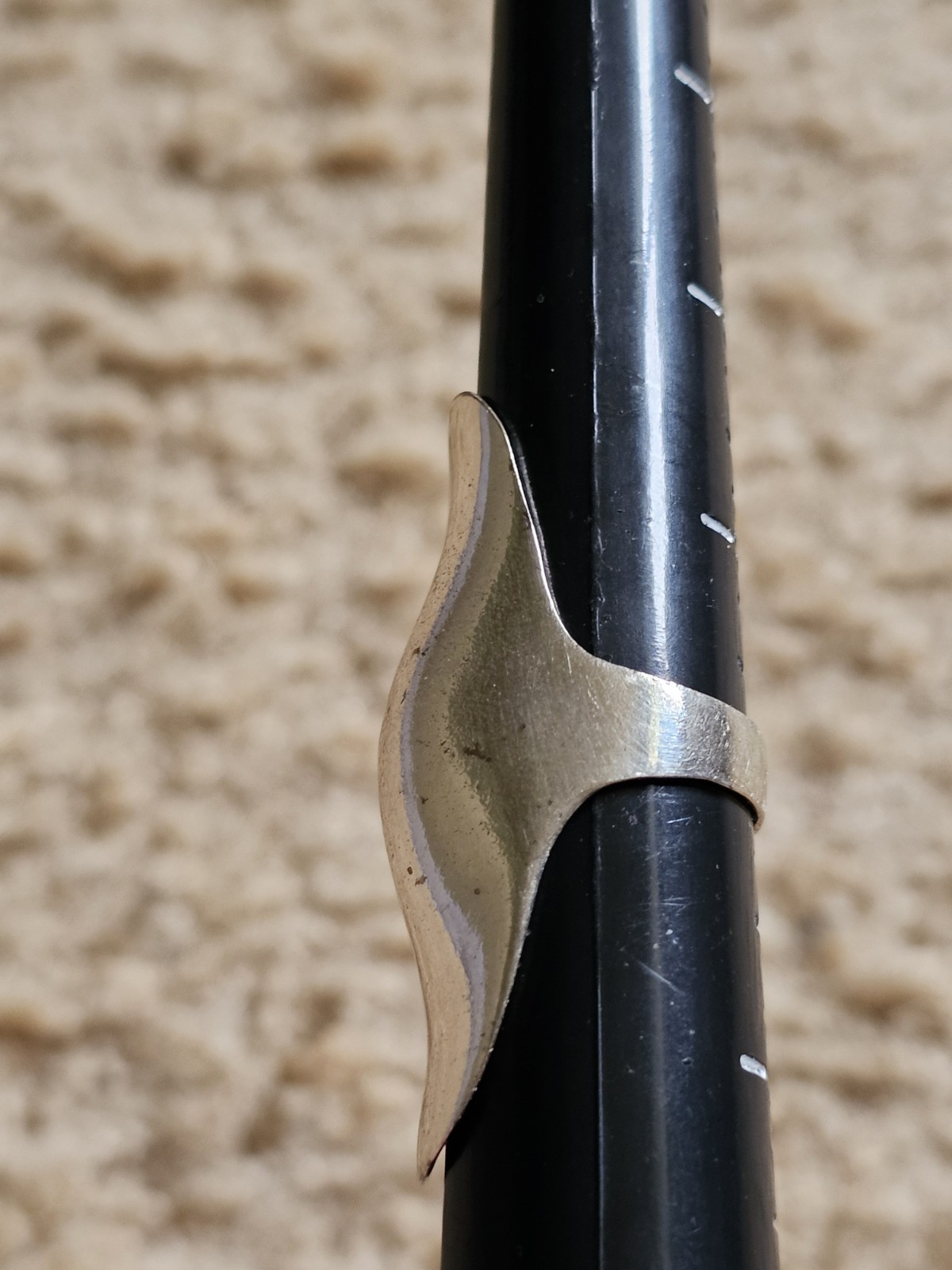 Shield Ring, Size 7, Silver Colored Statement Ring - image 5