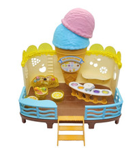 Collectible Sylvanian Families Calico Critters Seaside Ice Cream Shop #5228