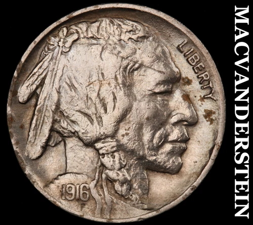 1916 Buffalo Nickel- Scarce High Grade Luster No Reserve #i8404