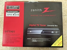 Zenith DIGITAL TV TUNER Converter Box DTT901 Remote with Batteries NEW