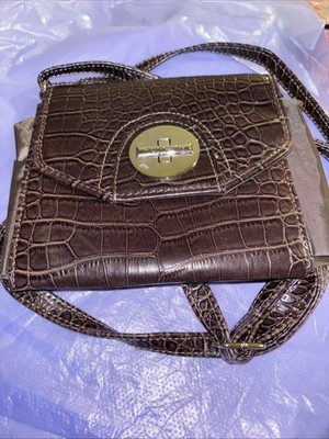 Jaclyn Smith Women's Dark Brown Crossbody Handbag 10 x8 