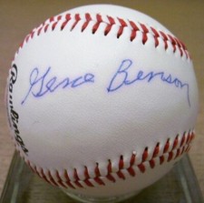 Gene Benson Negro League Signed Baseball - PSA DNA