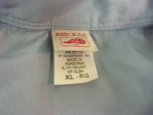 Red Kap XL RG Blue Long Sleeve KP10LB4 *FREE SHIPPING*