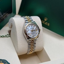 Rolex Lady-Datejust 28 Mother of Pearl Diamond Two Tone Yellow Gold Jubilee 3