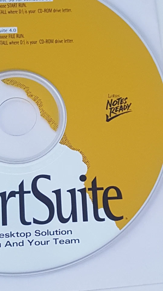 Lotus SmarSuite 1996 para Windows 95 y Windows 3.1 vintage Foto 4 de 4