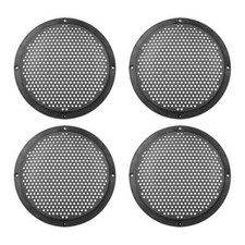 4pcs 6" Plastic Audio Speaker Cover Mesh Subwoofer Grill Horn Guard Decorativ...