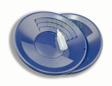 Set of 2-14" Blue Gold Pans Bottle Snuffer - Mining-Panning Kit-Prospecting