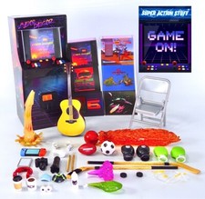 1:12 Super Action Stuff GAME ON! Arcade w/ Light Cyber Dagger Figure Accessories