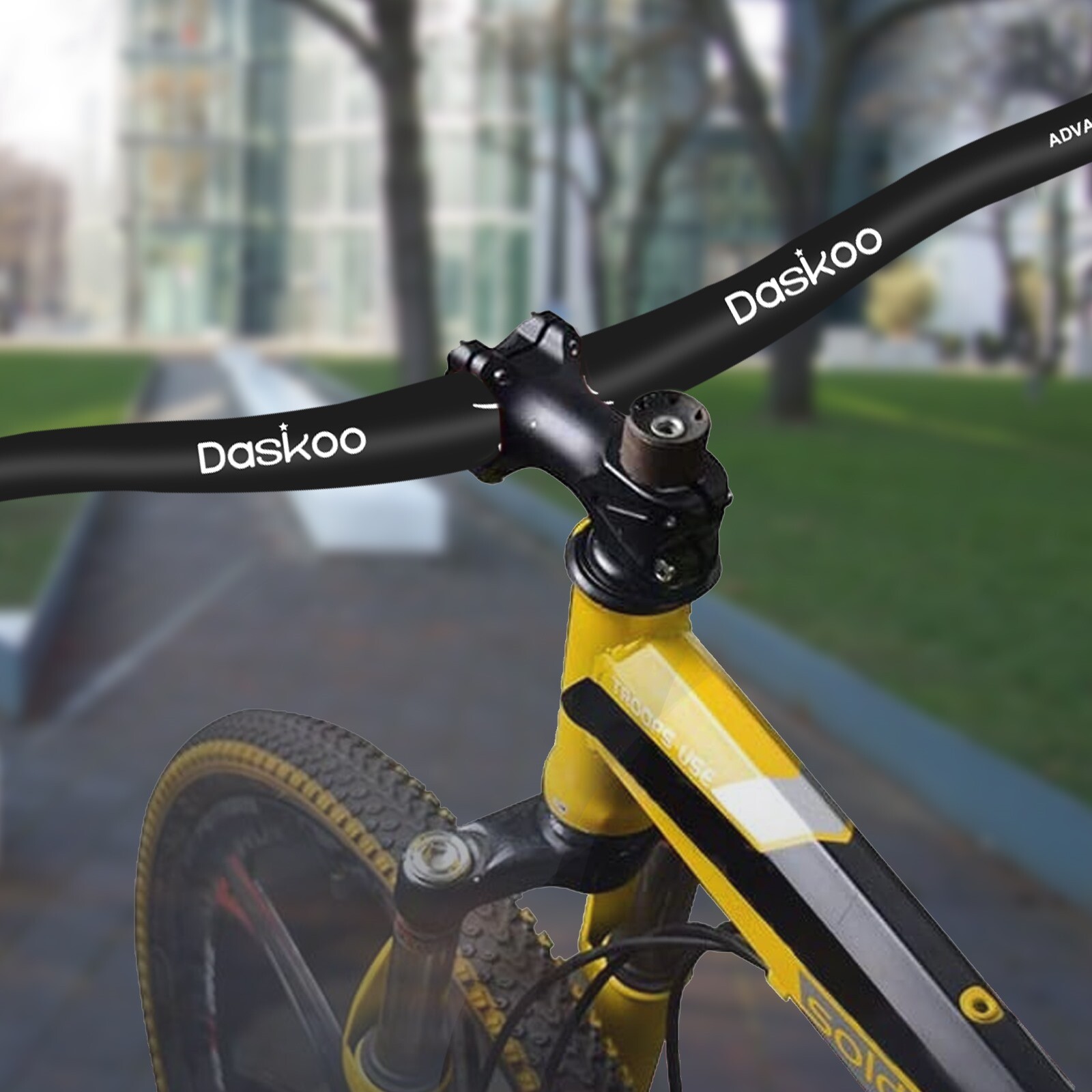 Guidon VTT Riser Bar 31.8mm - Aluminium, 10° D'Inclinaison, Extra Long (Style BMX)