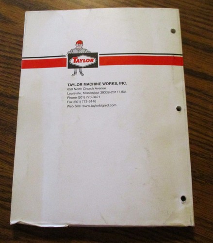 Manual del propietario y mantenimiento de carretilla elevadora de servicio pesado Taylor Yardster - Imagen 13 de 13