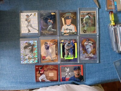 JEFF BAGWELL ASTROS INSERT CARD LOT (10) HOF ALL MINT CONDITION