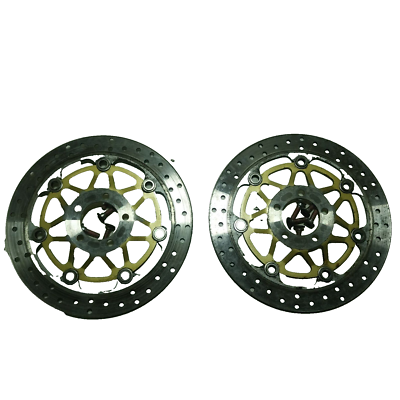 デル Pair Front Brake Discs Kawasaki ZR7 2001 2004 | eBay