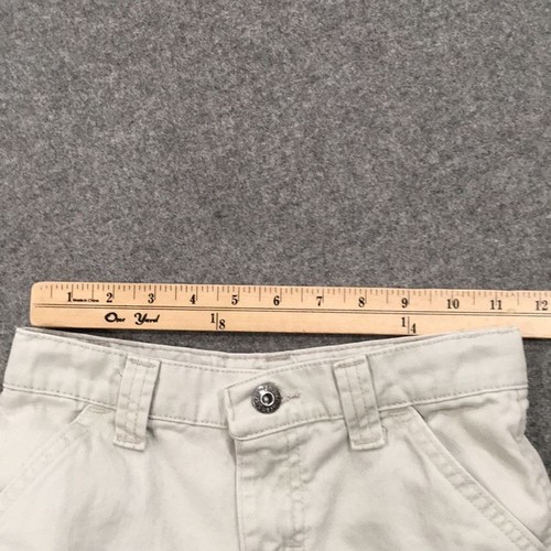 Wrangler Boys Sz 8 Cargo Cream Colored Pants Adjustable 100% Cotton - Picture 9 of 12