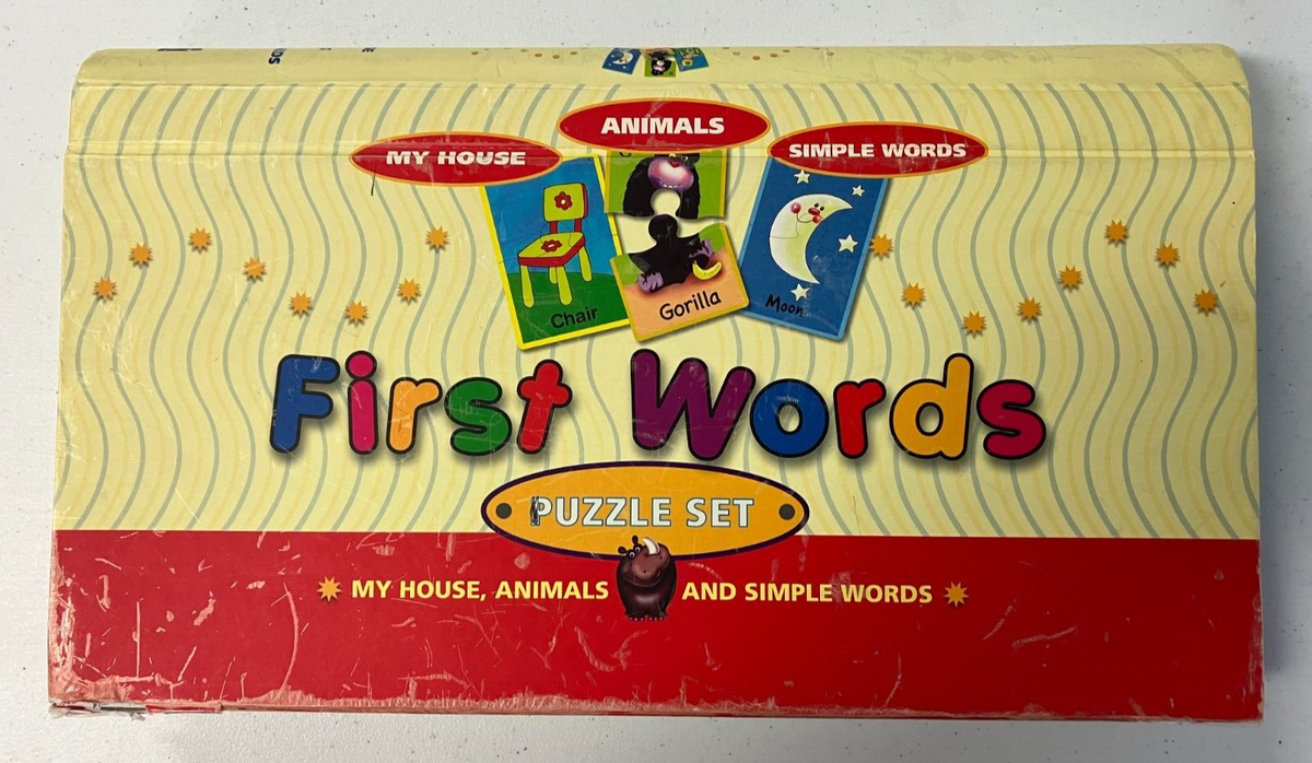Spice Box Educational First Words Puzzle Set~House-Animals-Simple