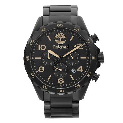 Timberland Chronograph S-Steel Black Dial Quartz Mens Watch TBL